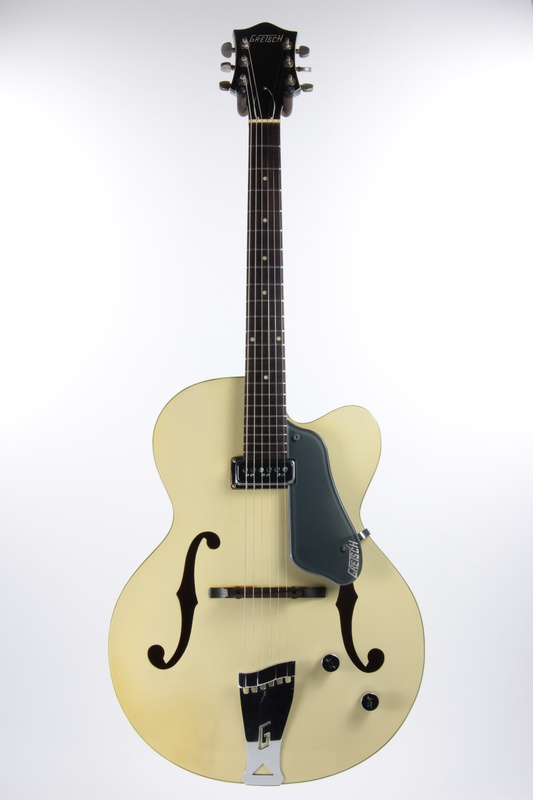 1957 Gretsch 6187 Corvette Rare Cutaway Streamliner Lotus Ivory Gray